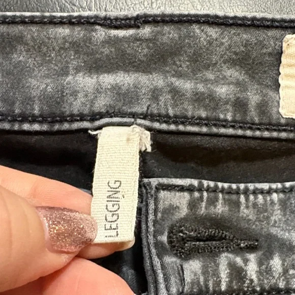 rag & bone Women's Black Acid-Wash Skinny Jeans - Picture 7 of 8